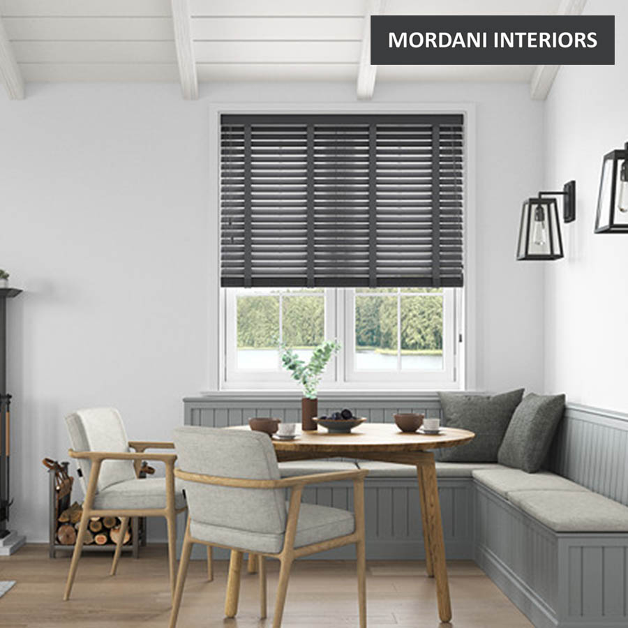 Classic Black  Wooden Venetian Blind